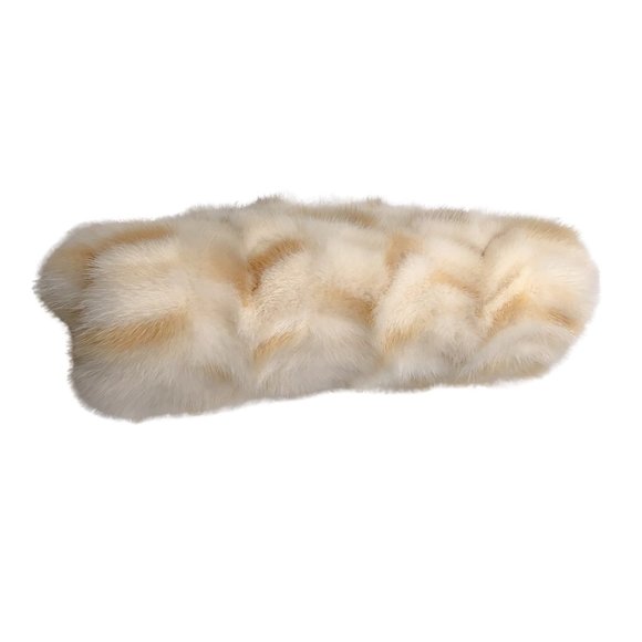 Marc Jacobs Cream Rabbit Fur Clutch - Picture 5 of 10